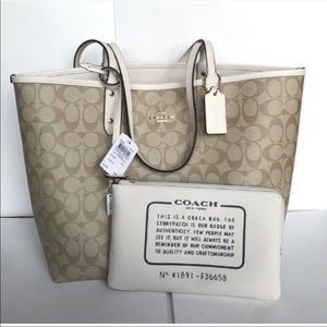 Coach reverse-able tote